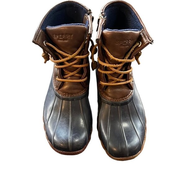 Sperry Saltwater Duck Boot Navy 3 - Picture 1 of 11